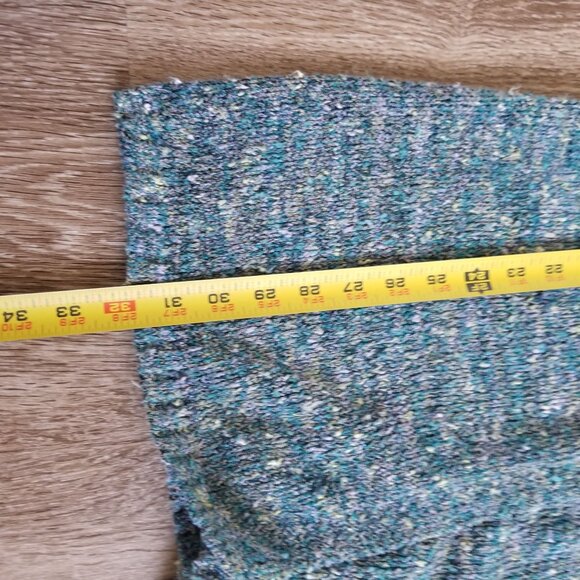 Sigrid Olsen Sport Speckled Knit Sweater + S + Blue / Green - Picture 7 of 10